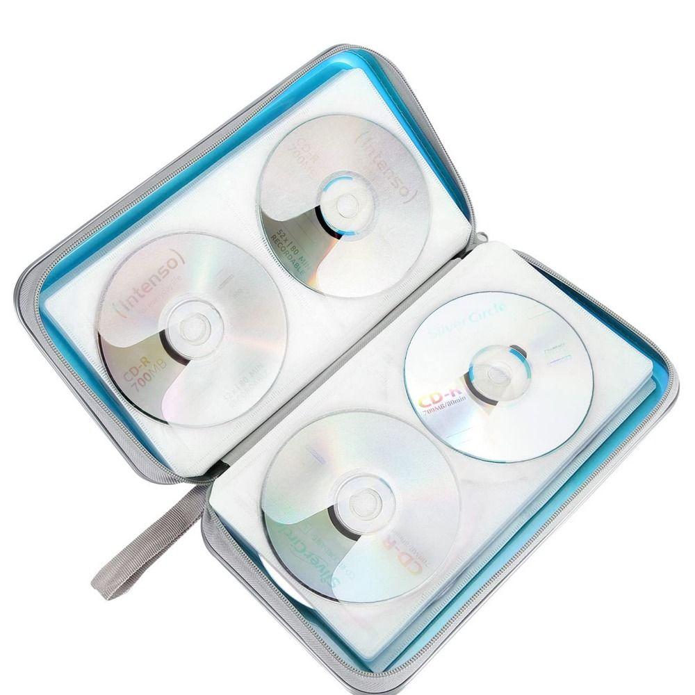 80 Capacity CD Case Holder Hard Plastic CD Case Wallet DVD Case  CD/DVD Album