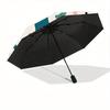 1pc Cat Pattern Automatic Open 8-Rib Windproof Umbrella, Travel & Commuting, Suitable for All Seasons