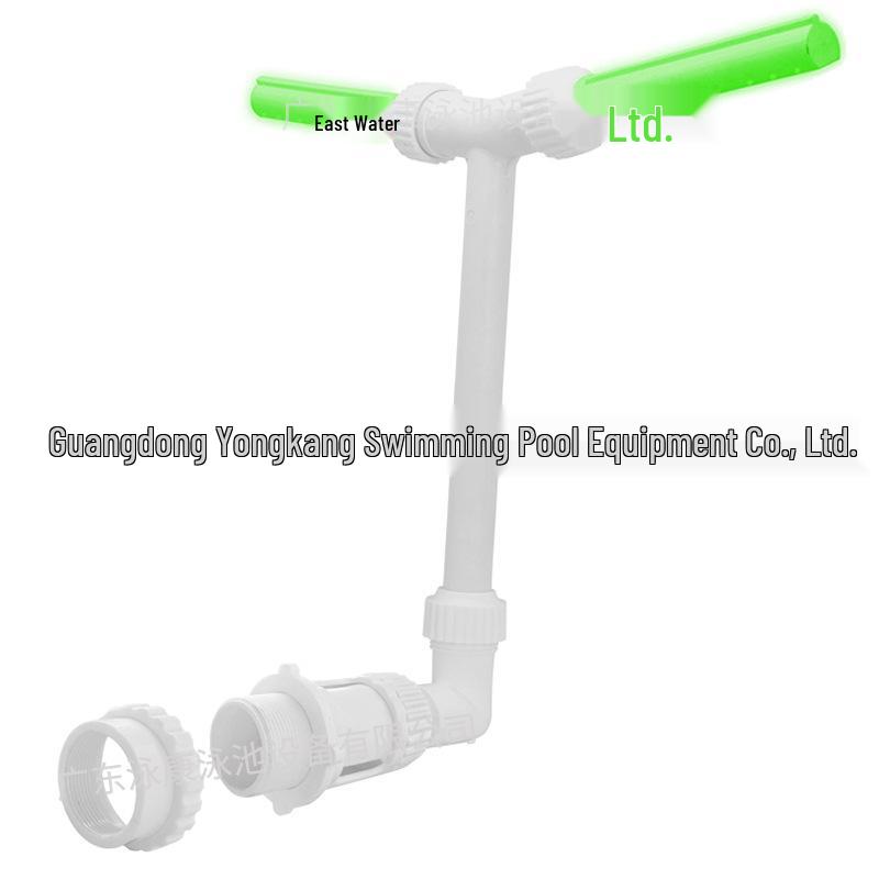 Dual-Head Adjustable Fountain with Fluorescent Light for Pools and Fish Ponds