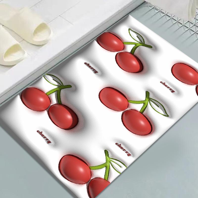 Bathroom Doormat Cartoon Style Home Doormat Thickened Absorbent Anti-slip Doormat Bathroom Foot Mat