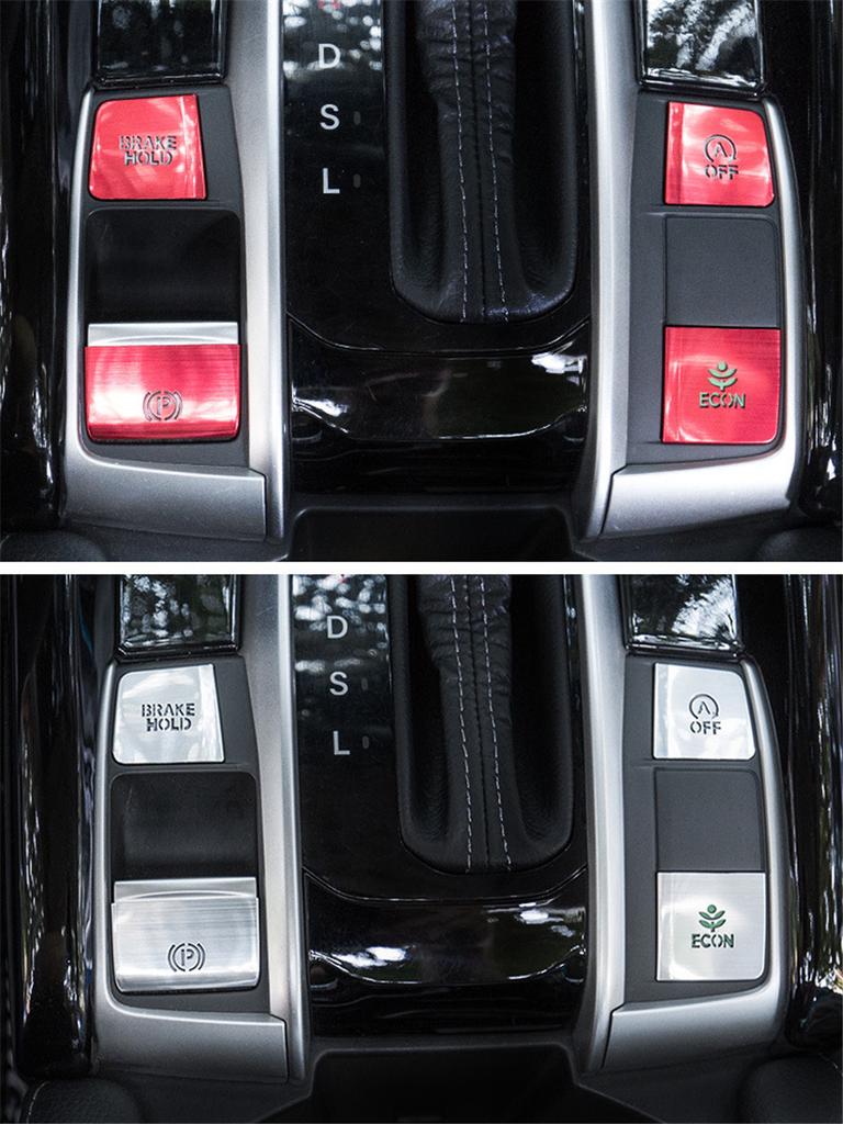 4 Pcs Car Electronic Handbrake Button Cover For Honda Civic 2016 2017 2018 2019