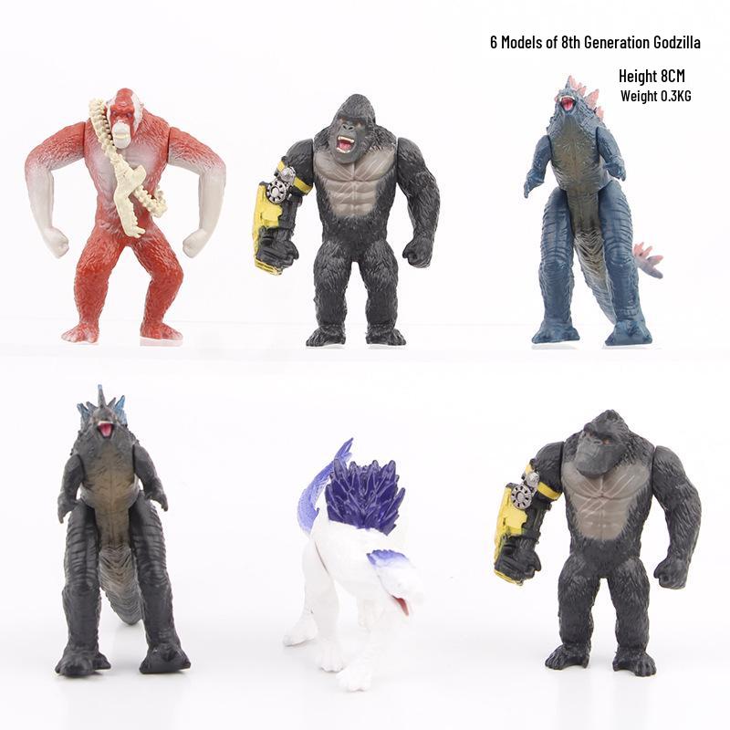 Godzilla 4th Gen Action Figure: Dinosaur, Mothra, King Ghidorah Model Toy 7-11CM