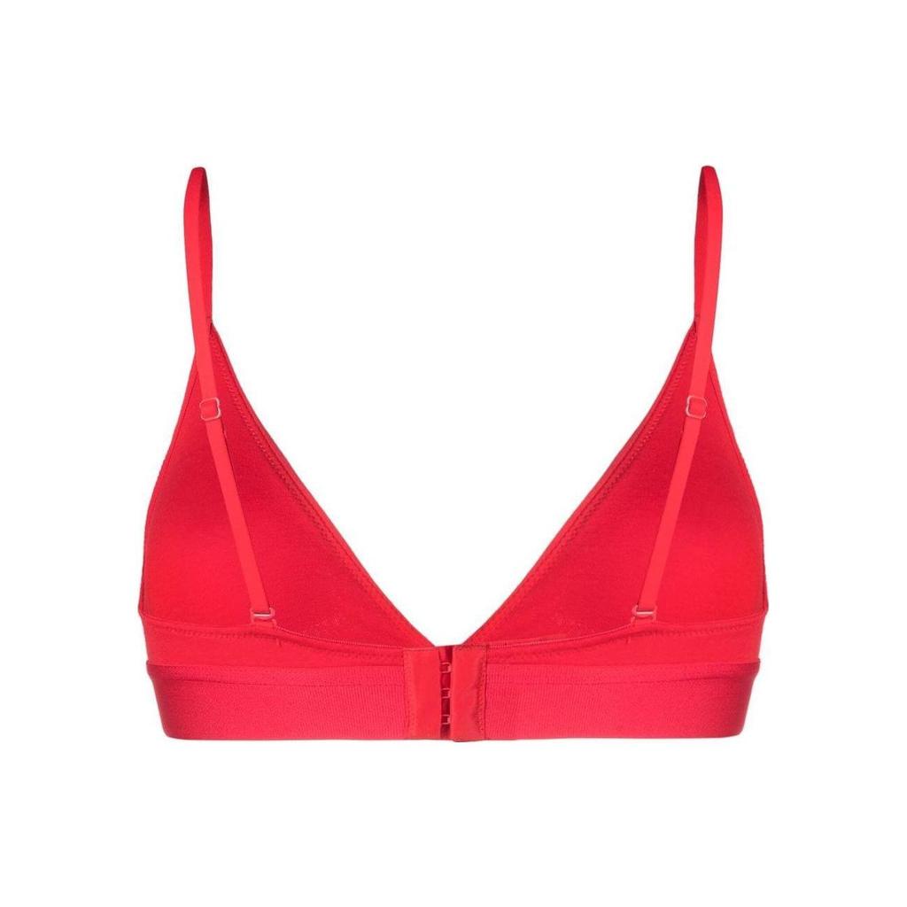 Calvin Klein Solid Triangle Cup Bra Women Underwear Red QF7053-600