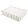 Stackable Pizza Dough Proofing Box Commercial Plastic Tray Lid Space-Saving Container for Home Bakery Dough Storage