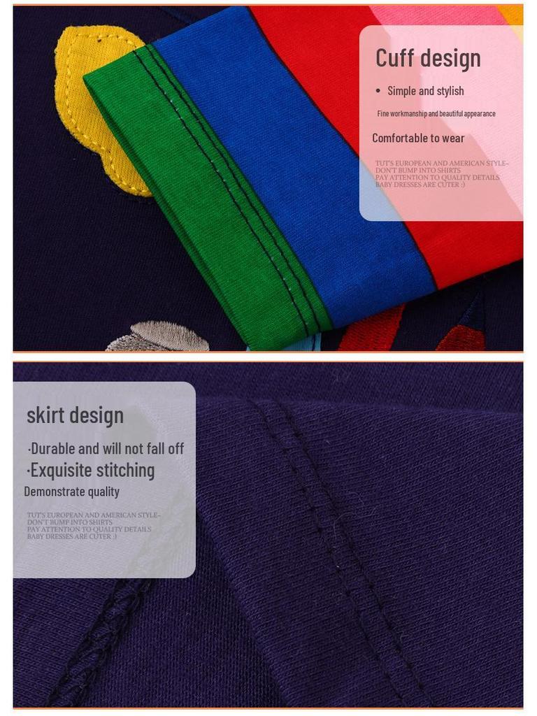 Podzimní a zimní šaty s dlouhým rukávem pro dívky ve věku 1-7 let – Stylový evropský a americký design