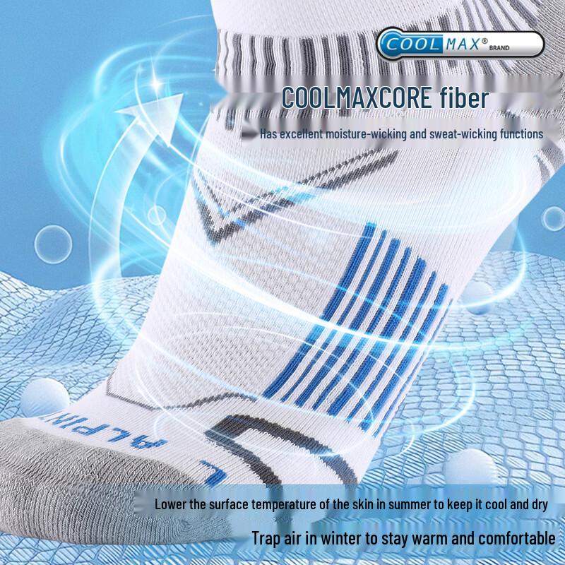 ALPINT MOUNTAIN CoolMax Men's Professional Running Socks