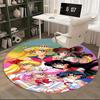 1pc Sailor Moon Round Carpet for Office Chair Mat, Anime Cartoon Design, NonSlip Rug, Suitable for Home Decor, Living Room, Bedroom