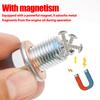 M14*1.5 Car Engine Oil Pan Oil Drain Plug Magnetic Extended Oil Drain Screw Gasket Auto Replacement Parts For Honda Volkswagen