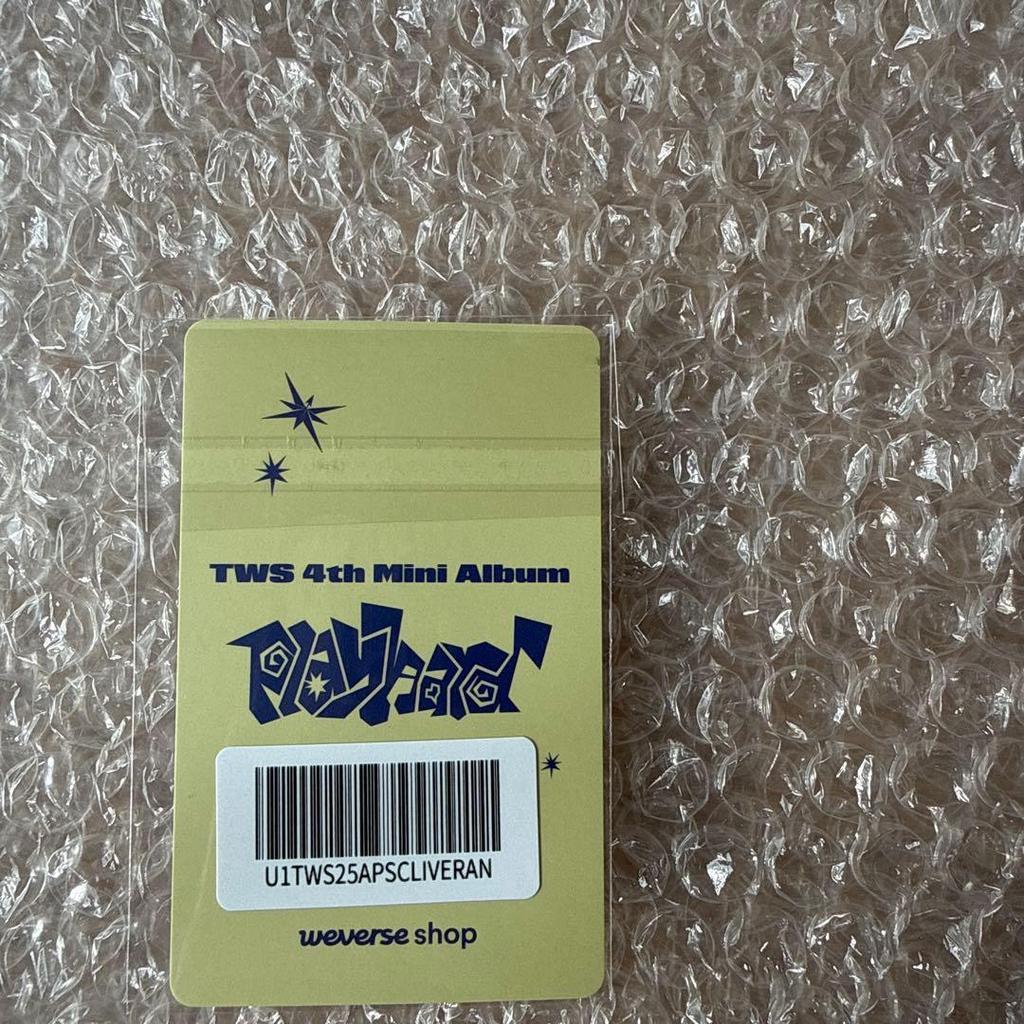 [USED] TWS Play Hard Showcase Showcase Trading Card Jihoon