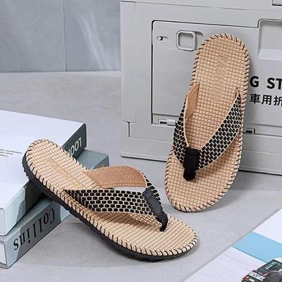 Neue Flip-Flops mit Schlangenmuster für Herren, Sommer-Outdoor-Pinch-Slipper, rutschfest, weiche Sohle, abriebfest, Strandsandalen