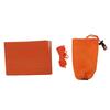 Emergency Tent 2 Person PE Aluminum Film Tear Resistant Waterproof Survival Shelter Outdoor Emergency Shelter Orange