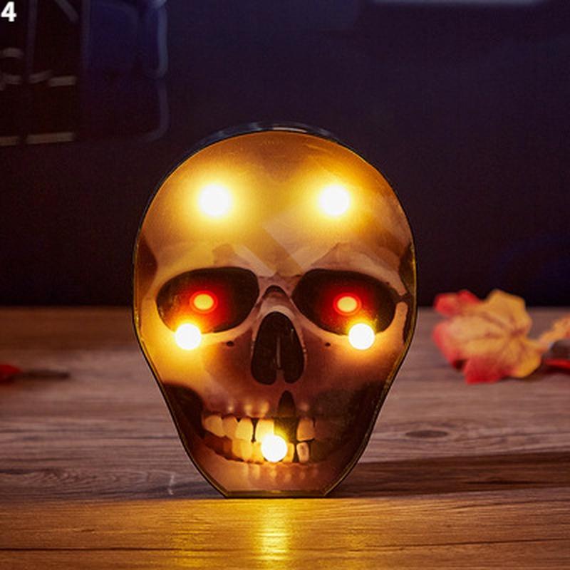 Decoração de abóbora de Halloween de terror, morcego fantasma, aranha, luz noturna LED, bar de feriado, decoração de festa em casa, adereços, enfeites de Halloween