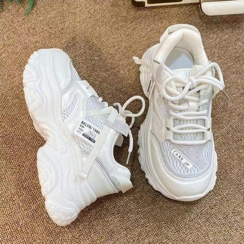 

Retro silver feet show little dad shoes women s spring new thick-soled height increase versatile and thin sports and leisure shoes 40 бежевый