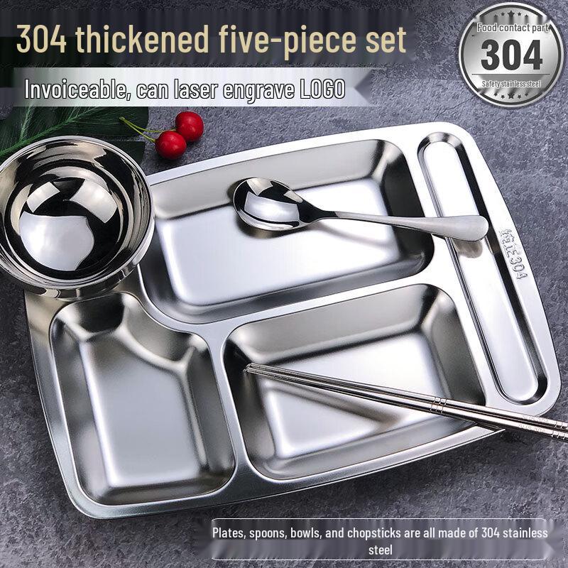 Sweet Elegance 304 Stainless Steel Divided Lunch Tray