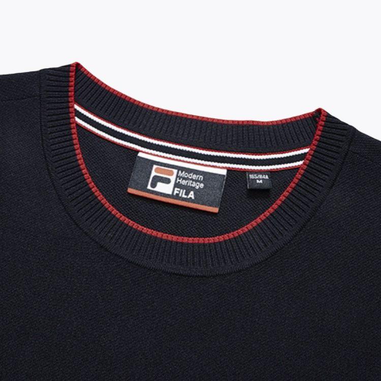 Fila Letter Logo Fashion Casual Sports Comfortable Breathable Slim Fit Round Neck Short Sleeve Dress Women Dresses Legendary-Blue F11W131314F-NV