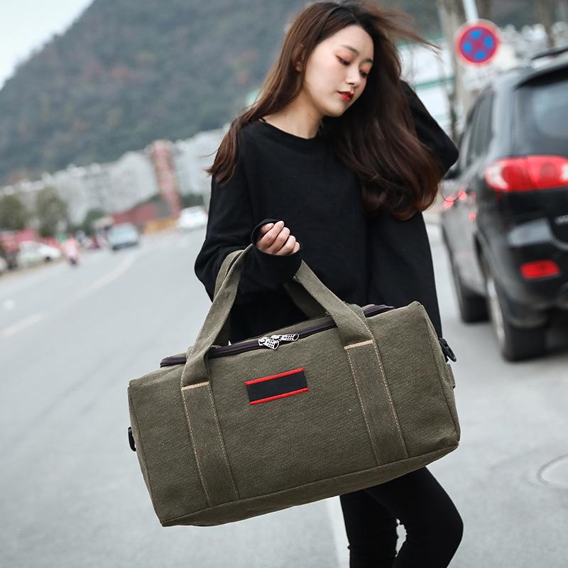 Extra Large Canvas Travel Bag for Men & Women - Handheld, Luggage, Short Trip, Thickened Design