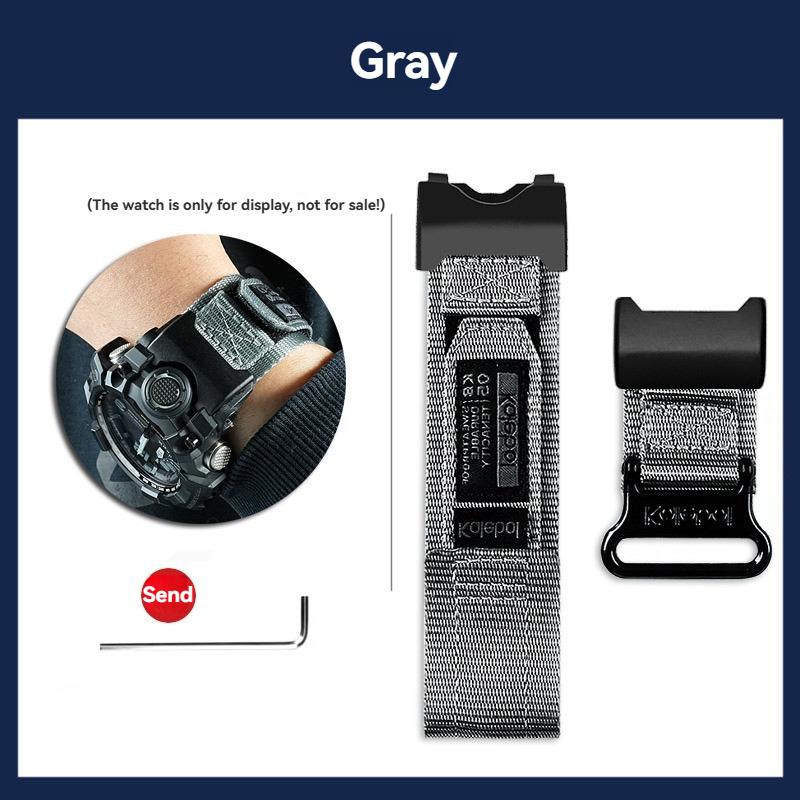 GWG-1000 Canvas Watchband Men For Casio G-SHOCK 5463 first generation GWG-1000GB-1A/4a Modified Nylon Watch Strap Bracelet