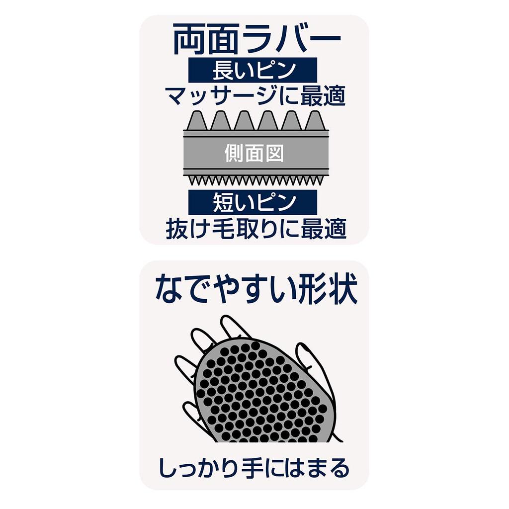 Petio Porta Double Rubber Mitten Brush