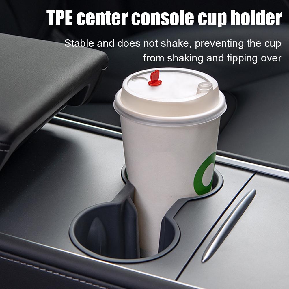 For Tesla Model Y Juniper 2025 Central Control Water Drink Holder Cup Limiter Anti-Spill Interior Car Fixed Accessories M9S6