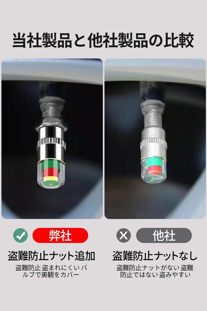 Snímač tlaku vzduchu Víčko vzduchového ventilku automobilu Ventil pneumatiky Monitorování tlaku v pneumatikách Sada 4 univerzálních automobilových dílů Monitor tlaku vzduchu