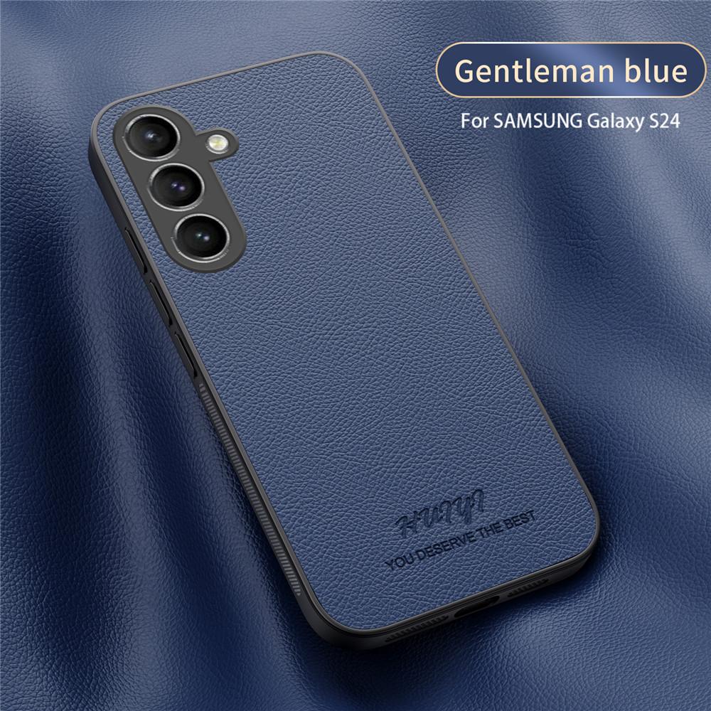 Luxusní kožené pouzdro s měkkým rámečkem a magnetickým krytem pro Samsung Galaxy S24 Plus Ultra S23 FE S23FE S24Ultra Pouzdra na telefon Capa