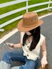 Unisex Western Cowboy Sun Hat - Summer Outdoor Fedora for Men & Women