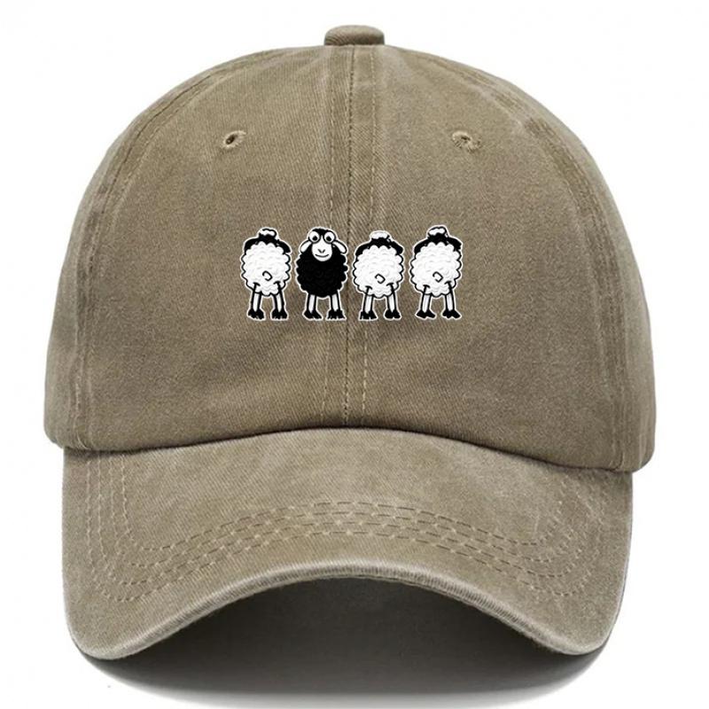 Pc Casquette de Baseball Imprimée Moutons Casquettes Décontractées pour Hommes Casquette de Baseball Très Vendue pour Femmes Casquettes de Baseball Casquettes Respirantes Réglable