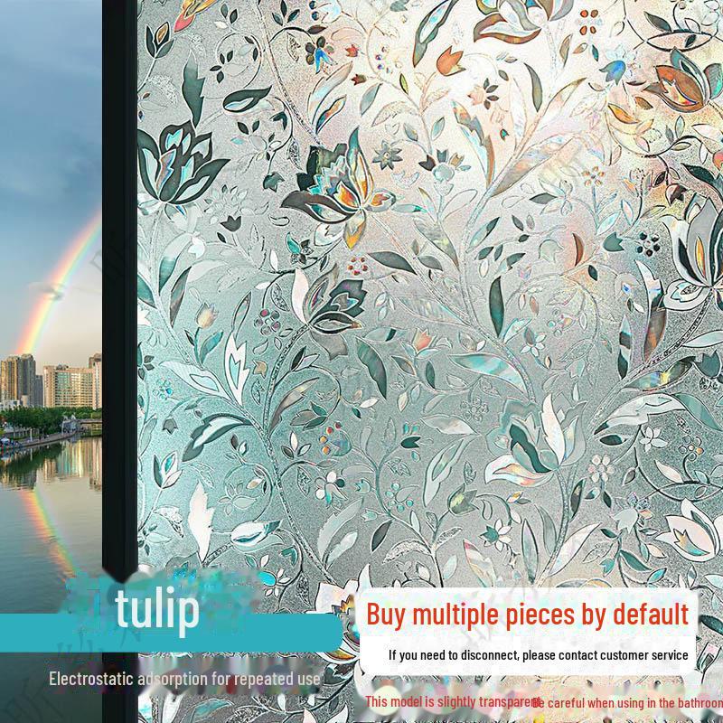 Nordic Privacy Frosted Window Film: Light-Transmitting & Anti-Peeping for Household and Bathroom Glass