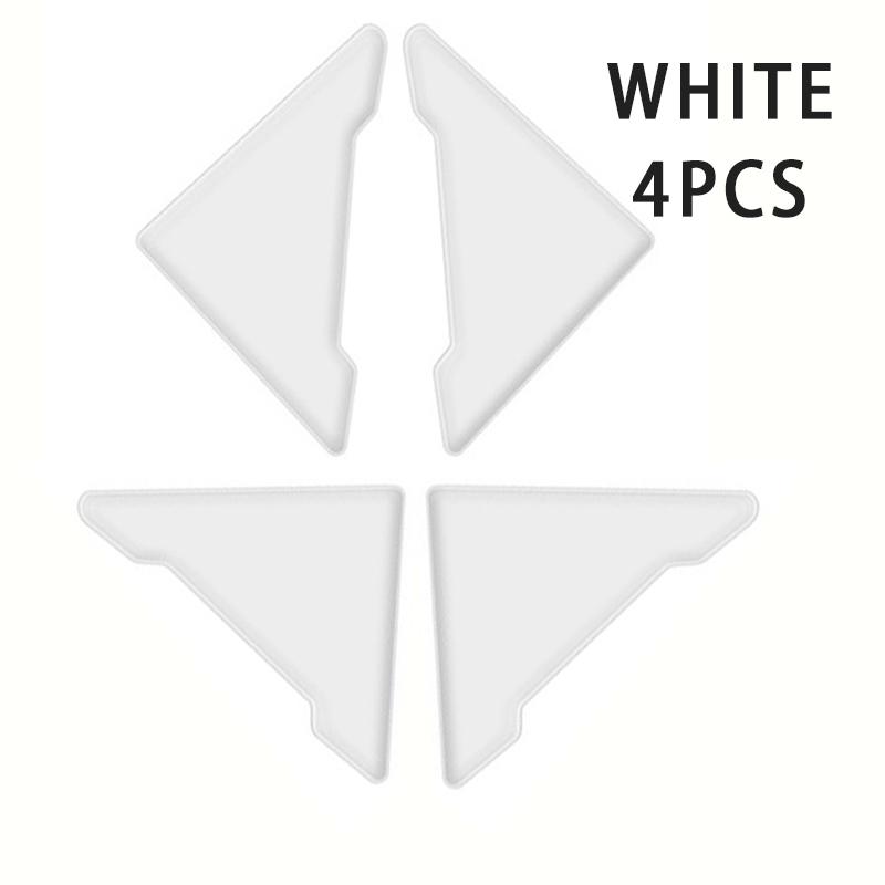 

2/4 шт. наклейки для защиты от столкновений на дверные углы автомобиля, устойчивые к царапинам, силиконовые универсальные полоски для всех моделей транспортных средств белый