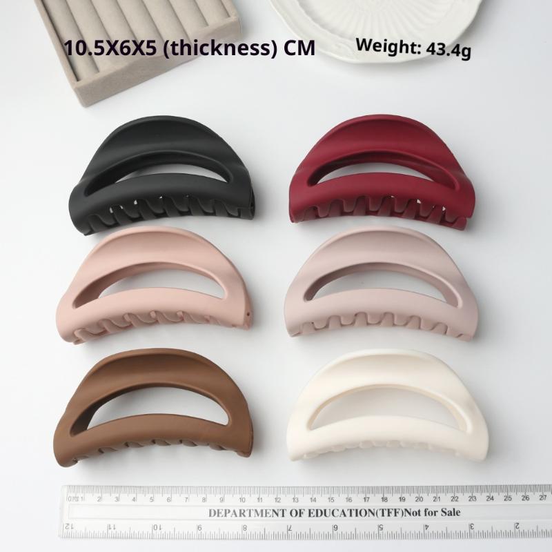 Safe Soft Silicone Shark Clip Semicircle Anti Collision Hair Claw Protection For The Back Of The Head Anti Fall Hair Clip