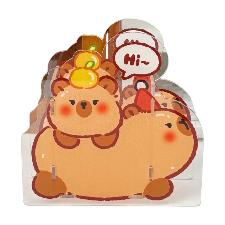 

Cartoon Acrylics Pen Holder Assembly Pencil Cup Decorative Pen Organizers Makeup Brush Holder Desktop Pencil Container