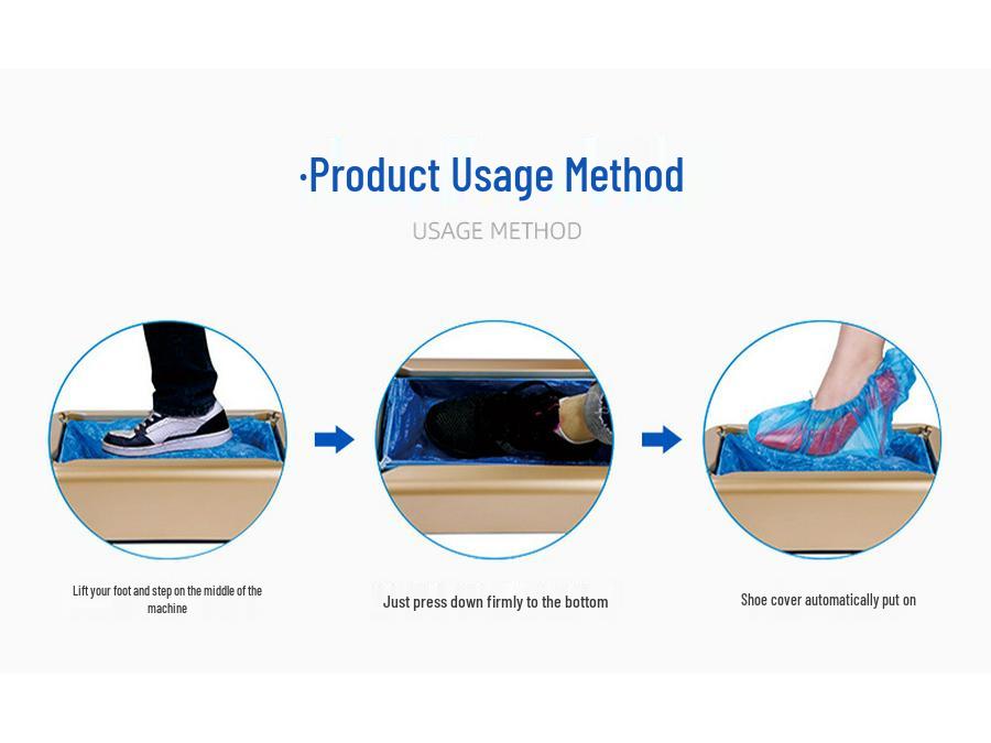 Automatic Shoe Cover Dispenser with Smart, Humanized Design for Home and Office Use