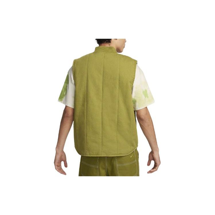 Nike Life Solid Logo Casual Vest Men Vests Olive FQ1861-307