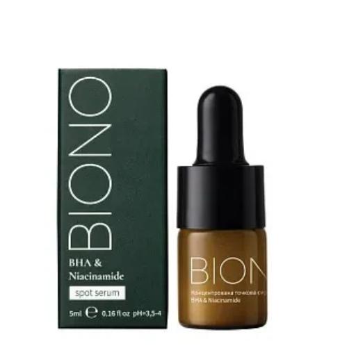 

Концентрированная точечная сыворотка с салициловой кислотой и ниацинамидом Biono 5 мл