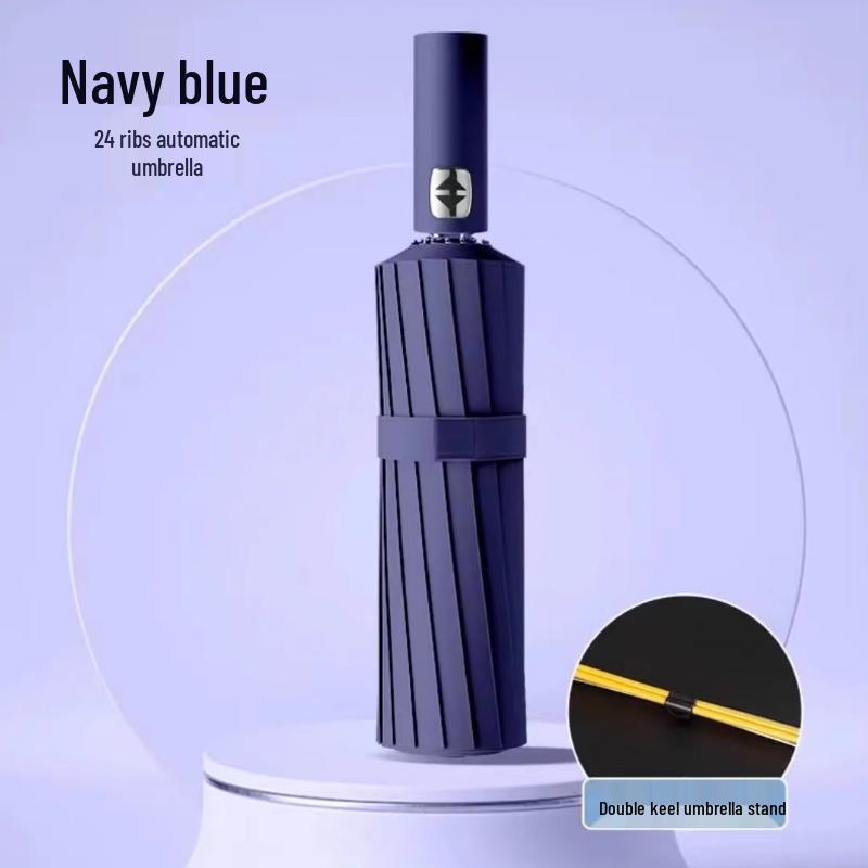 Guarda-chuva de Sol UV de Vinil - Guarda-sol de Dobra Automática para Todo o Tempo com Proteção Solar