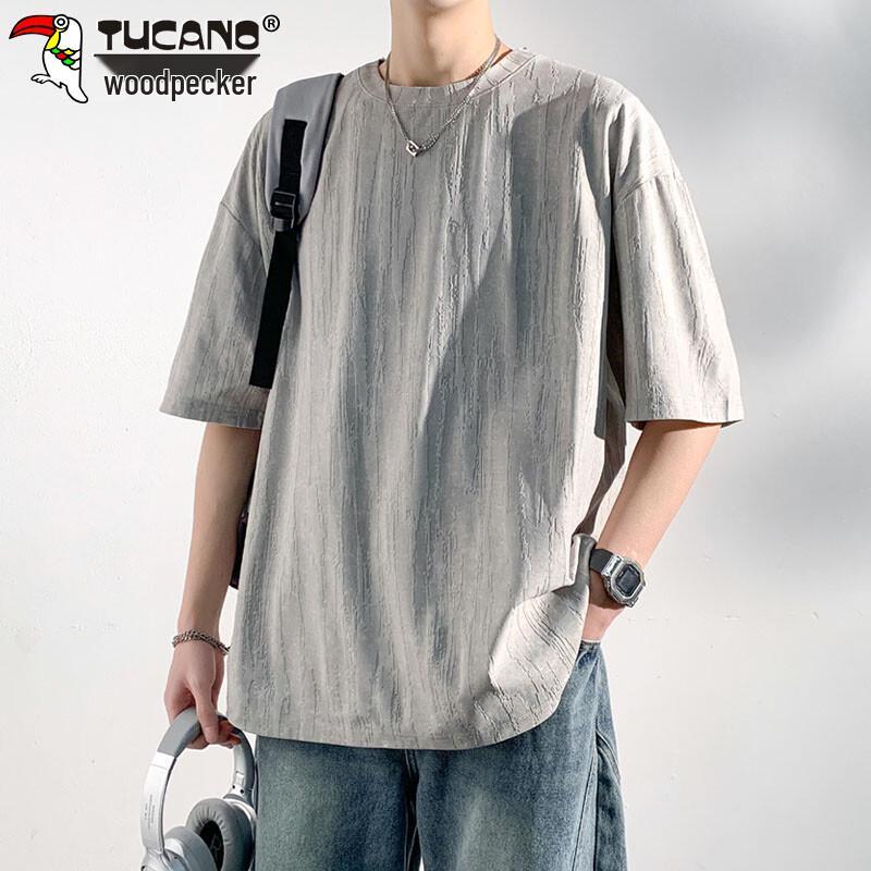 TUCANO Men s Summer Ice Silk Textured Short Sleeve T-Shirt XL