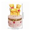 Ceramic Jewelry Box Handmade Lidded with Clasp Glossy for Vanity