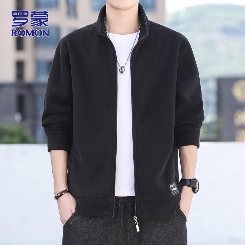 Romon Men's Casual Fleece Jacket