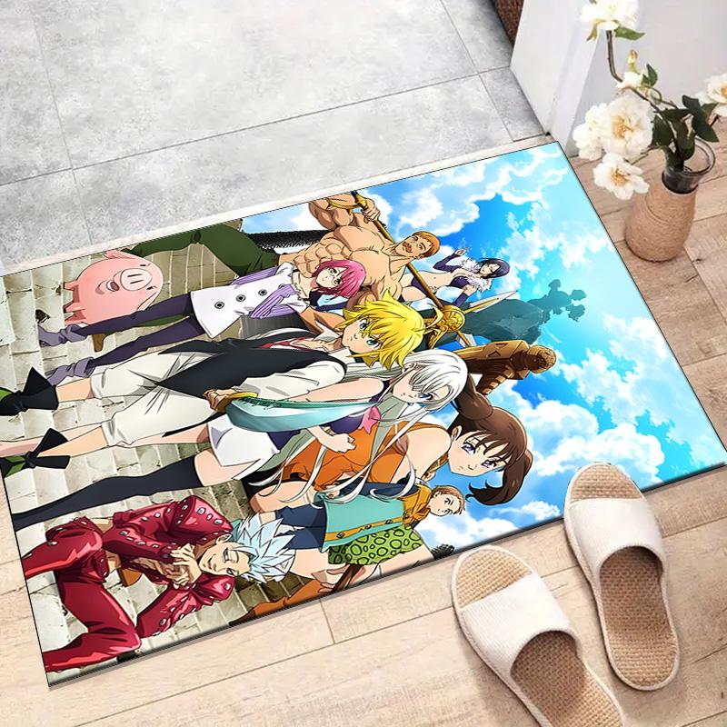 1pc Seven Deadly Sins2 Design Printed Area Rug Carpet for Bedroom Living Room Home Decor Rugs Mat Non Slip Mat Rug for Bedside