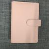A4 A5 A6 Budget Binder File Holder Loose Leaf PU Leather Notebook Budget Binder with Prong Rings for Students Journal Business