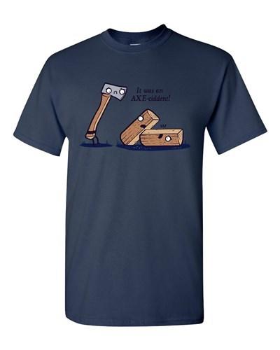 Randy Otter Axeciddent Axe Accident Funny Arts Cute Portray DT Adult T-Shirt Tee Unisex T-Shirt S