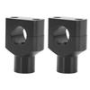 Motorcycle Handlebar Bracket Clamps Metal Riser Mount for 25mm Diameter Handlebars Motorcycle Electric Vehicles Black