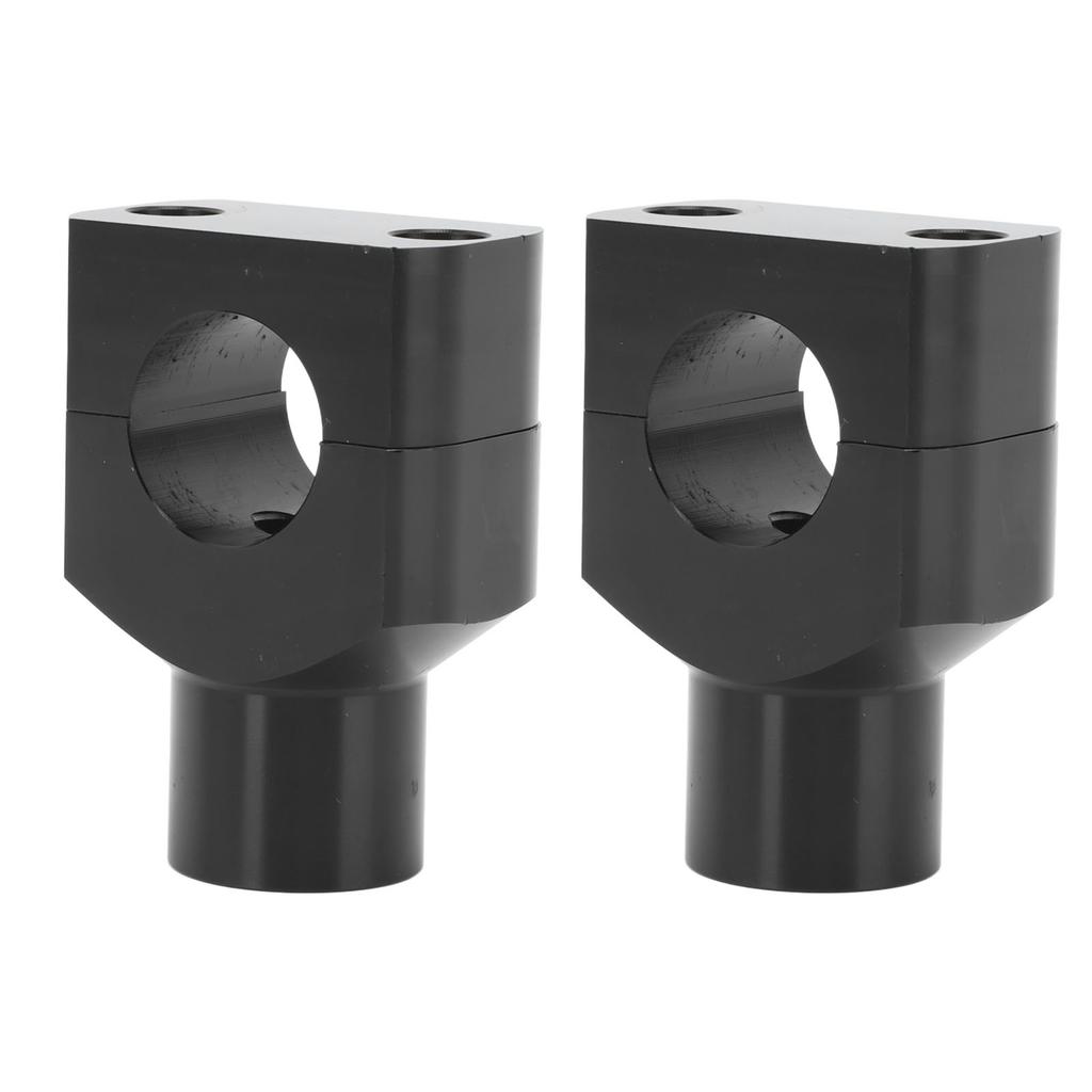 Motorcycle Handlebar Bracket Clamps Metal Riser Mount for 25mm Diameter Handlebars Motorcycle Electric Vehicles Black