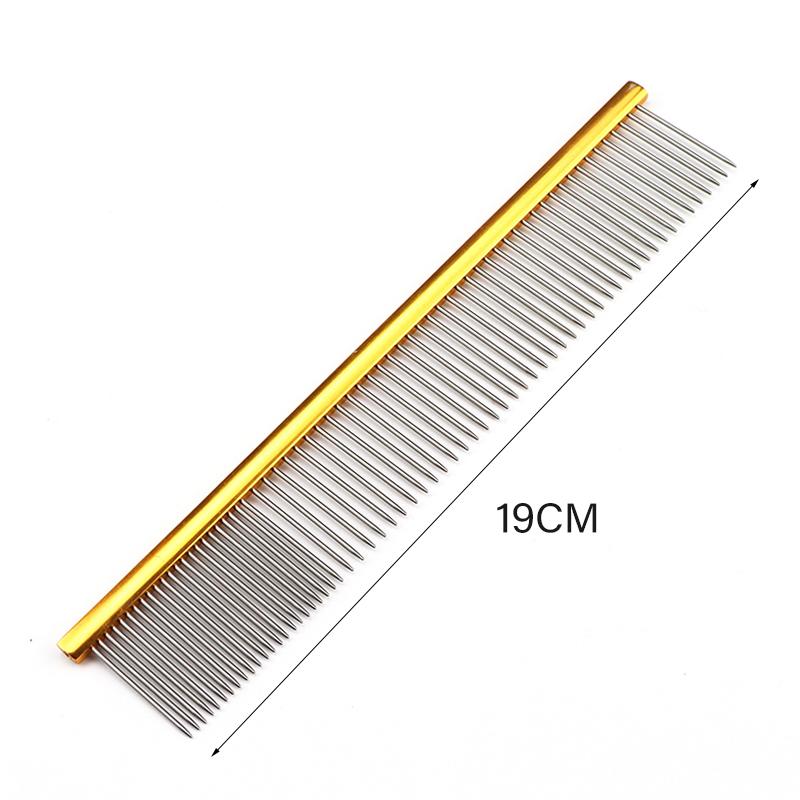 Light Aluminum Pet Comb 6 Colors Optional Professional Dog Grooming Comb Puppy Cleaning Hair Trimmer Brush Pet Accessories