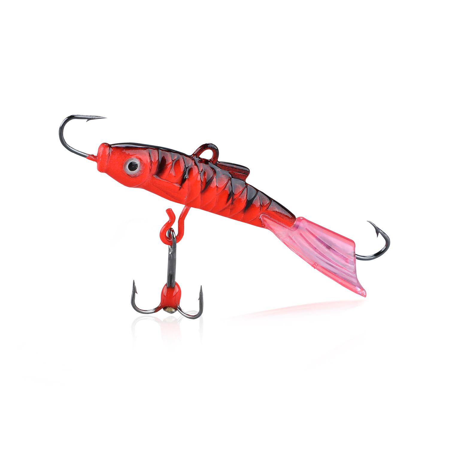 

Sougayilang Жесткие приманки для рыбалки, мормышки для льда, тройные крючки, искусственные зимние приманки, Umpan Pancing