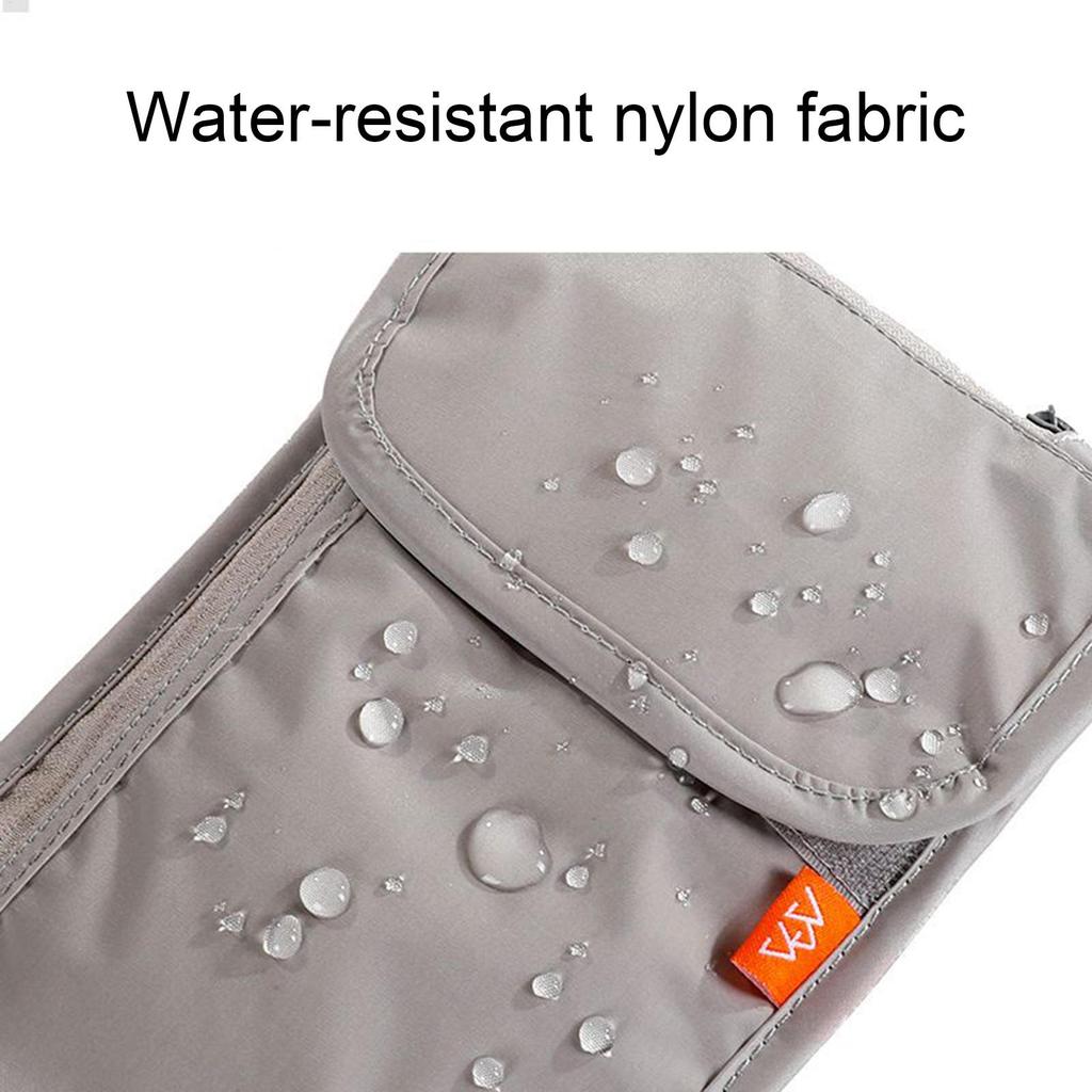 Waterproof Mobile Phone Bag Travel Neck Wallet Neck Travel Document Pouch Anti-Theft Passport Organizer for Women Men Daily