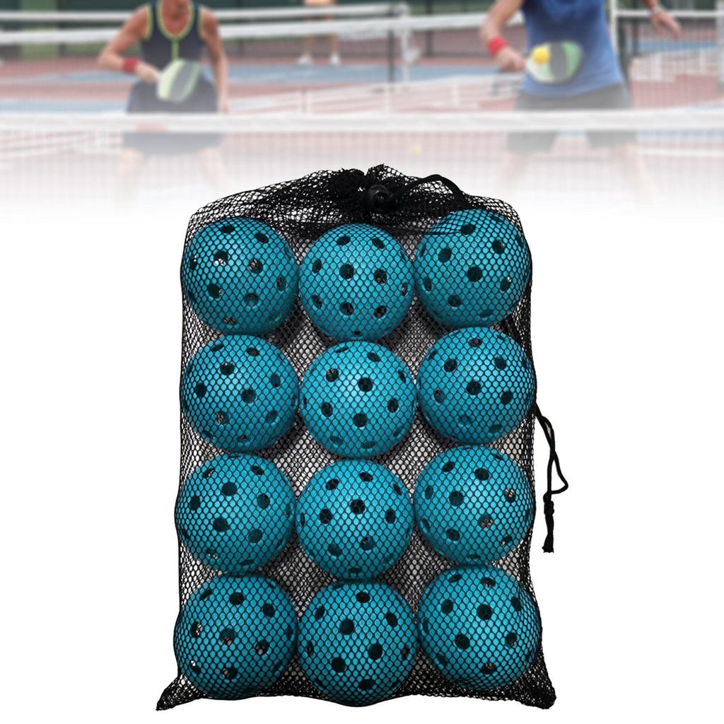 12 Pieces Pickleball Balls Standard Specifically Designed Practice Accessories for Sanctioned Tournament Play Outdoor Courts