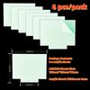 6/12 Pcs 3D Lamp Base LED Night Light DIY Clear Acrylic Sheets RGB Color touch Children's Lamps Bedroom Decor Christmas Gift Toy