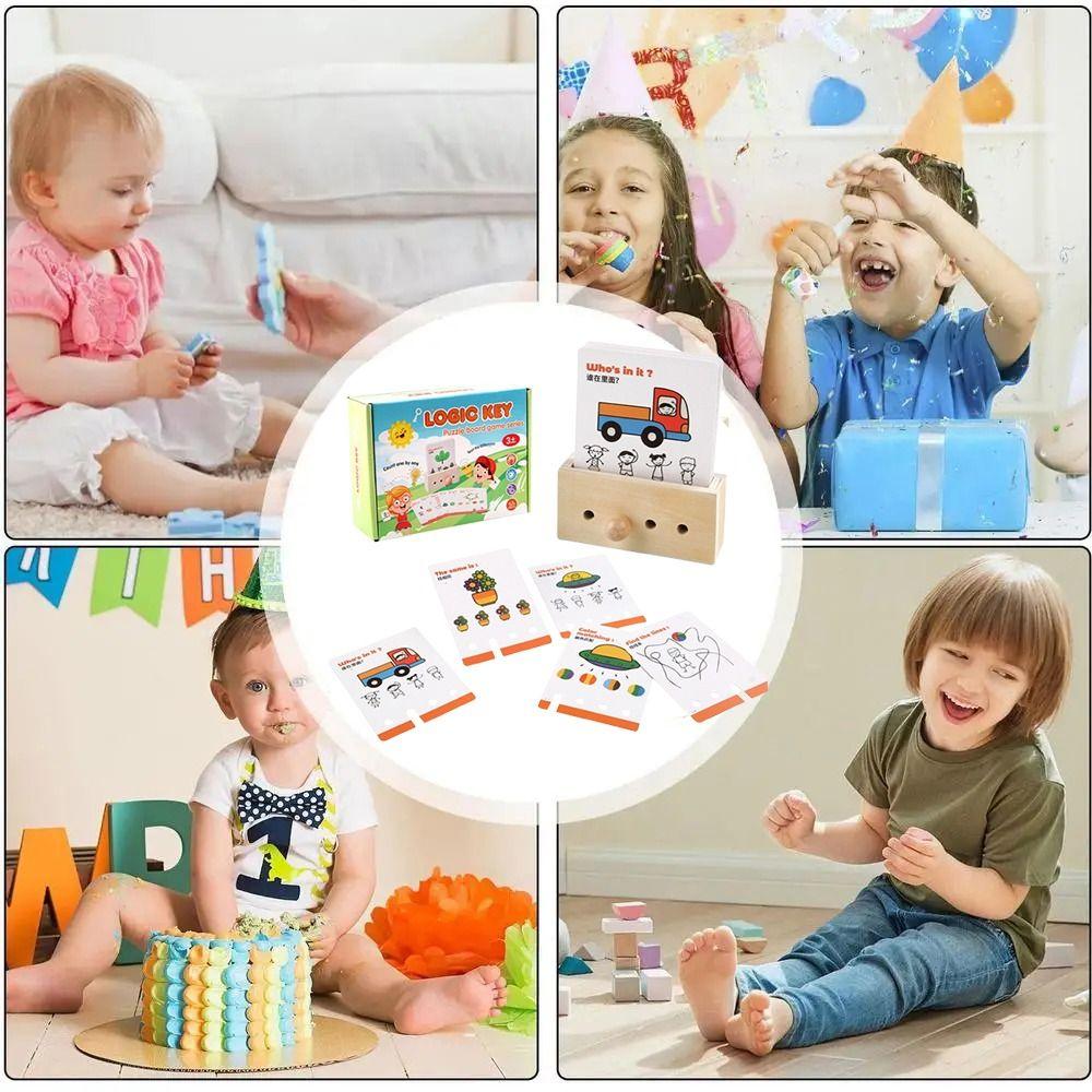 Montessori Logic Key Thinking Training Matching Game Key Thinking Puzzle Toy Birthday Gifts