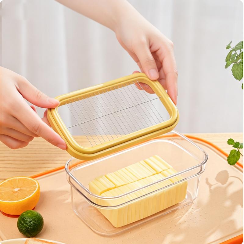 Sealed Butter Cutter Box, Cheese Storage Container, Lidded Cheese Butter Fresh Keeping Box